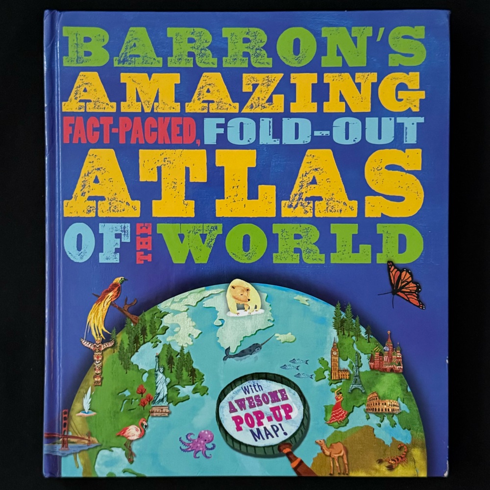 2/$13 Amazing Fold-out Atlas of the World